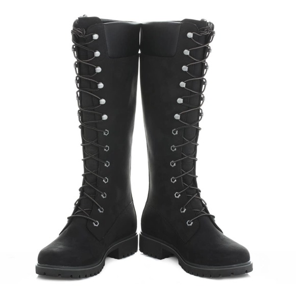 Timberland Shoes - Timberland Black 14" Premium Lace-Up Combat Boots